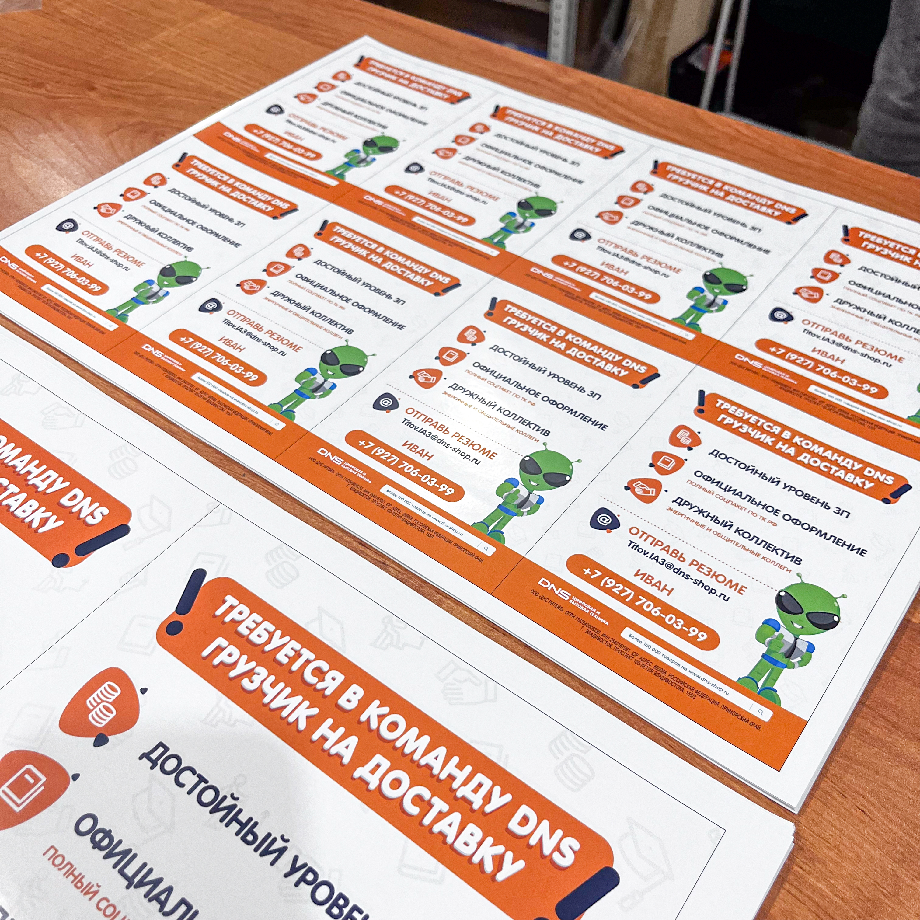 Объявления, листовки для интернет магазина DNS