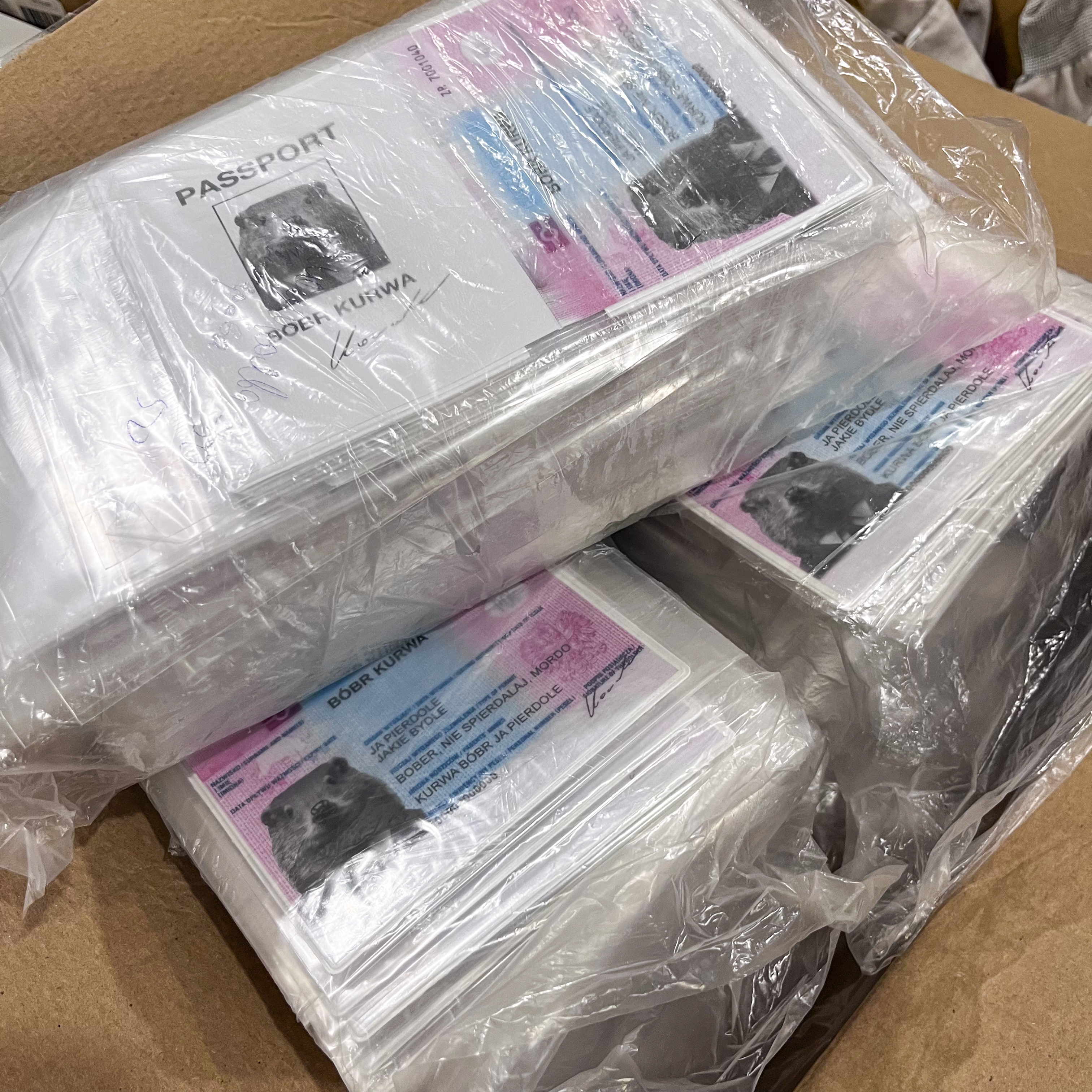 Обложки для паспорта Bobr Kurwa