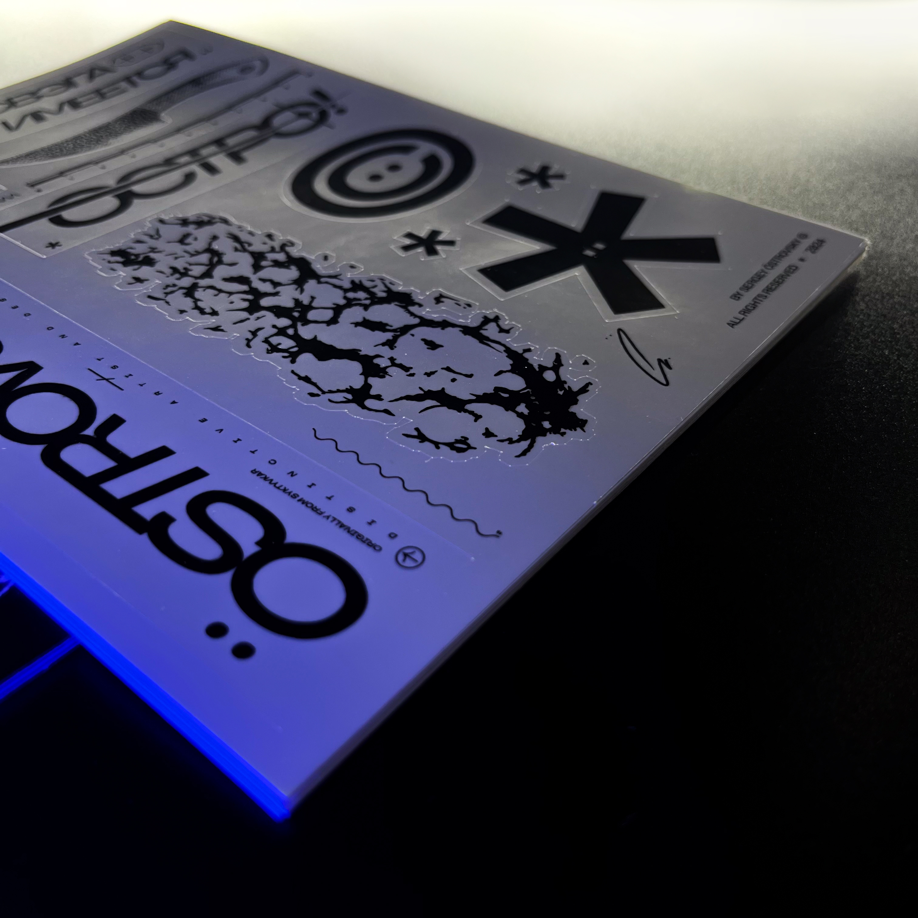 Закладки, стикерпаки, постеры и прайс для художника и дизайнера Сергея Островского