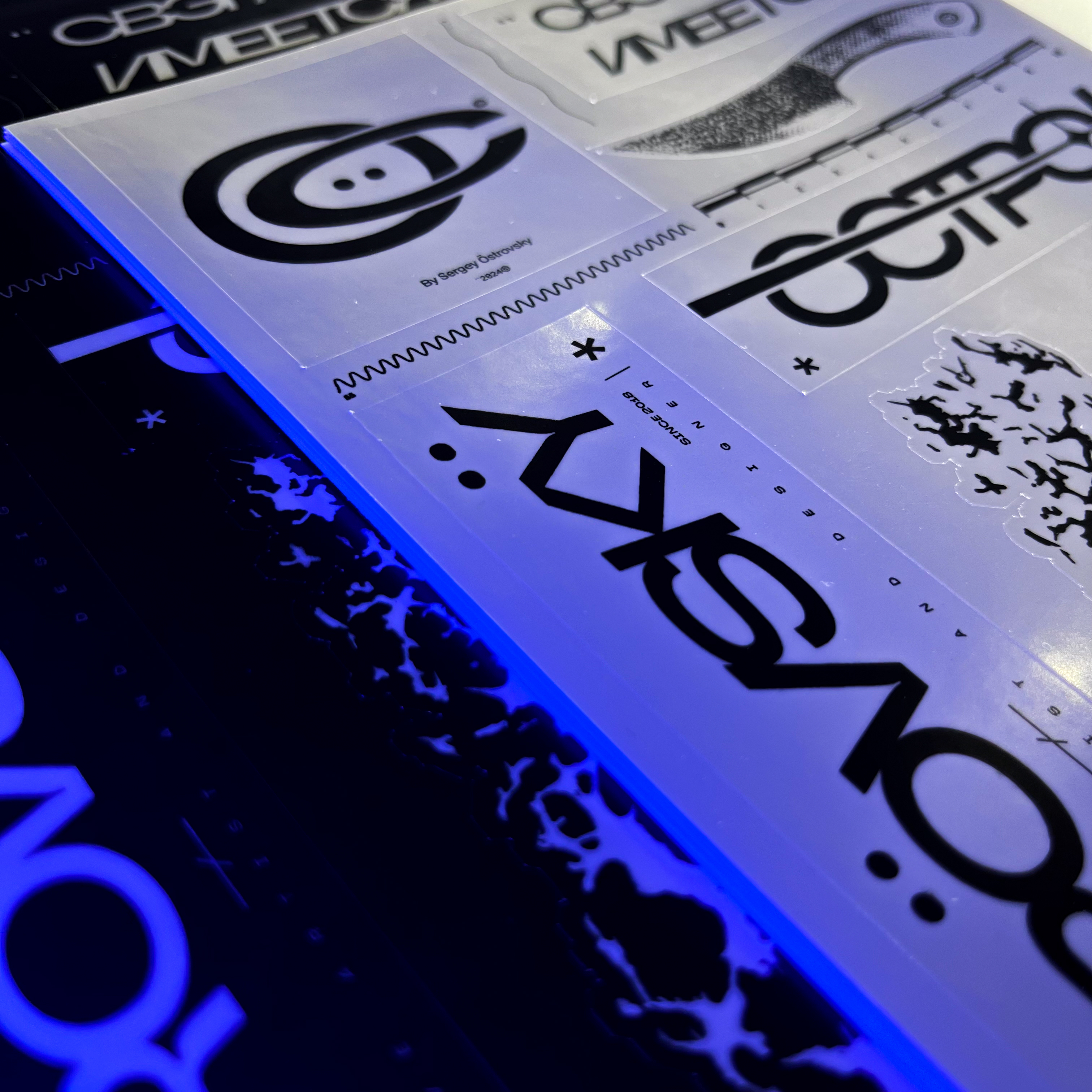 Закладки, стикерпаки, постеры и прайс для художника и дизайнера Сергея Островского