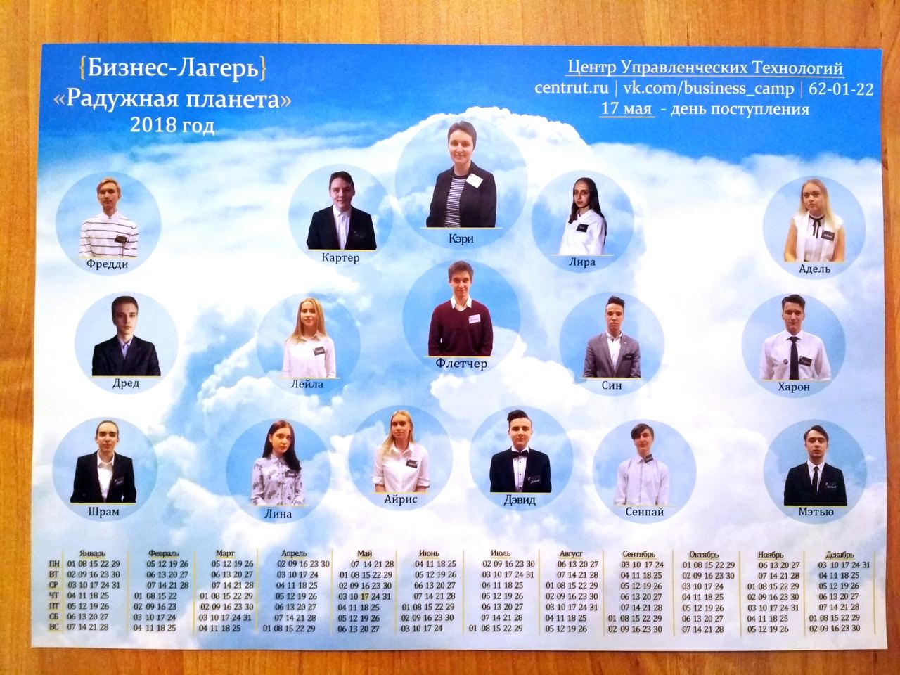 Кружки, значки, серфтикаты и плакаты для Бизнес-Лагеря от Центра управленческих технологий