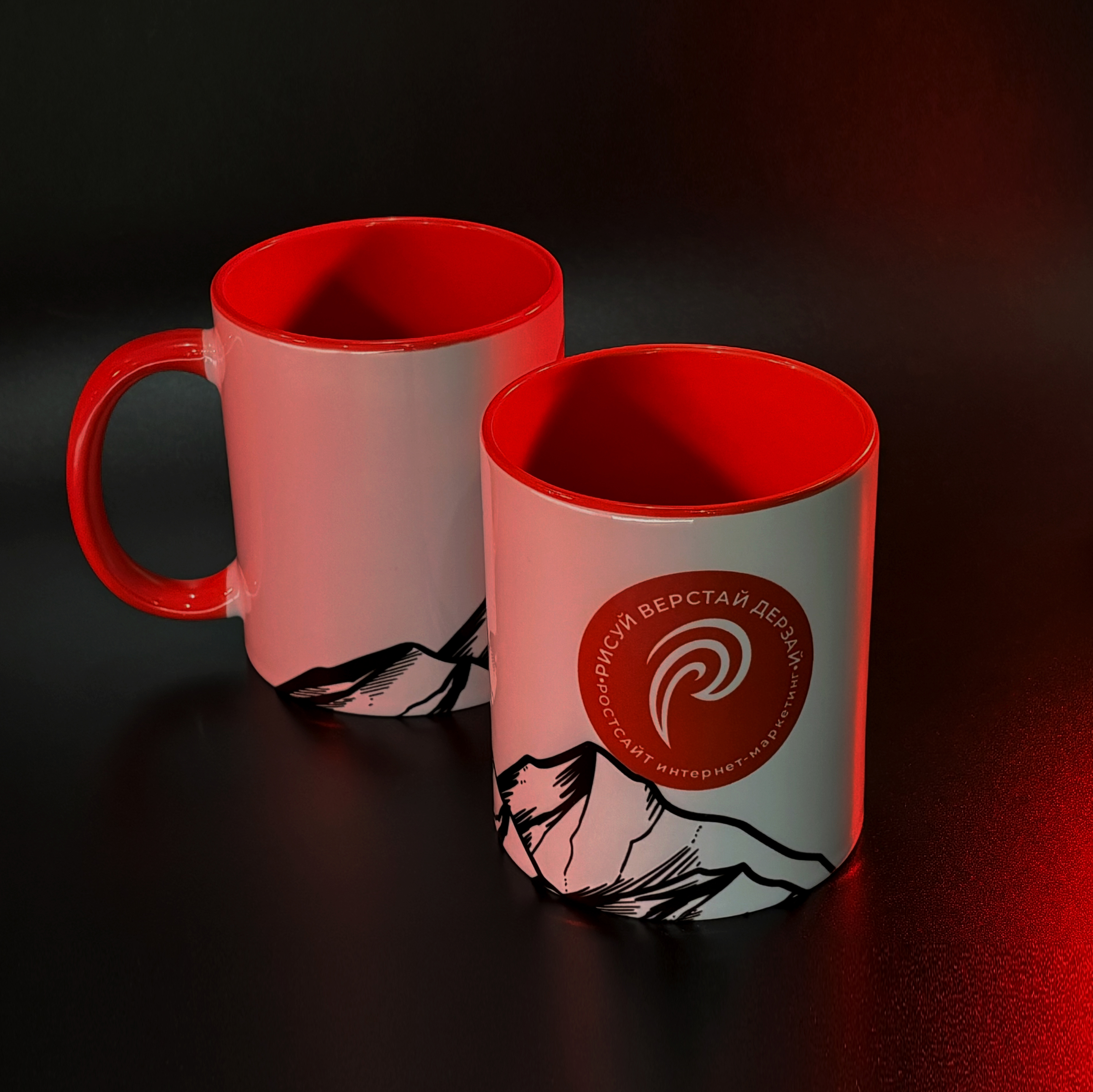 Шопперы, блокноты, ручки, стаканы и термостаканы для маркетинговой компании РостСайт