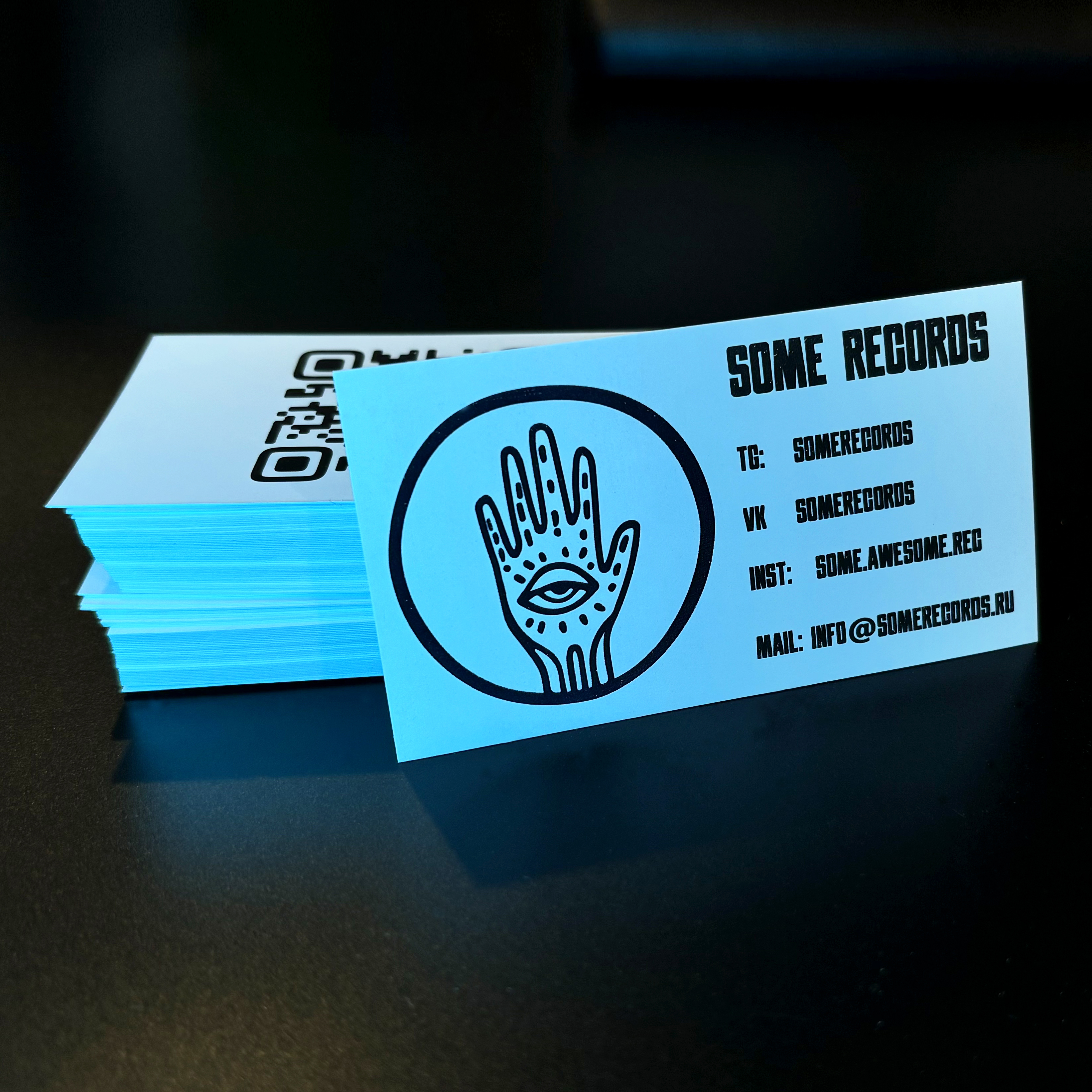 Визитки для cтудии звукозаписи Some records