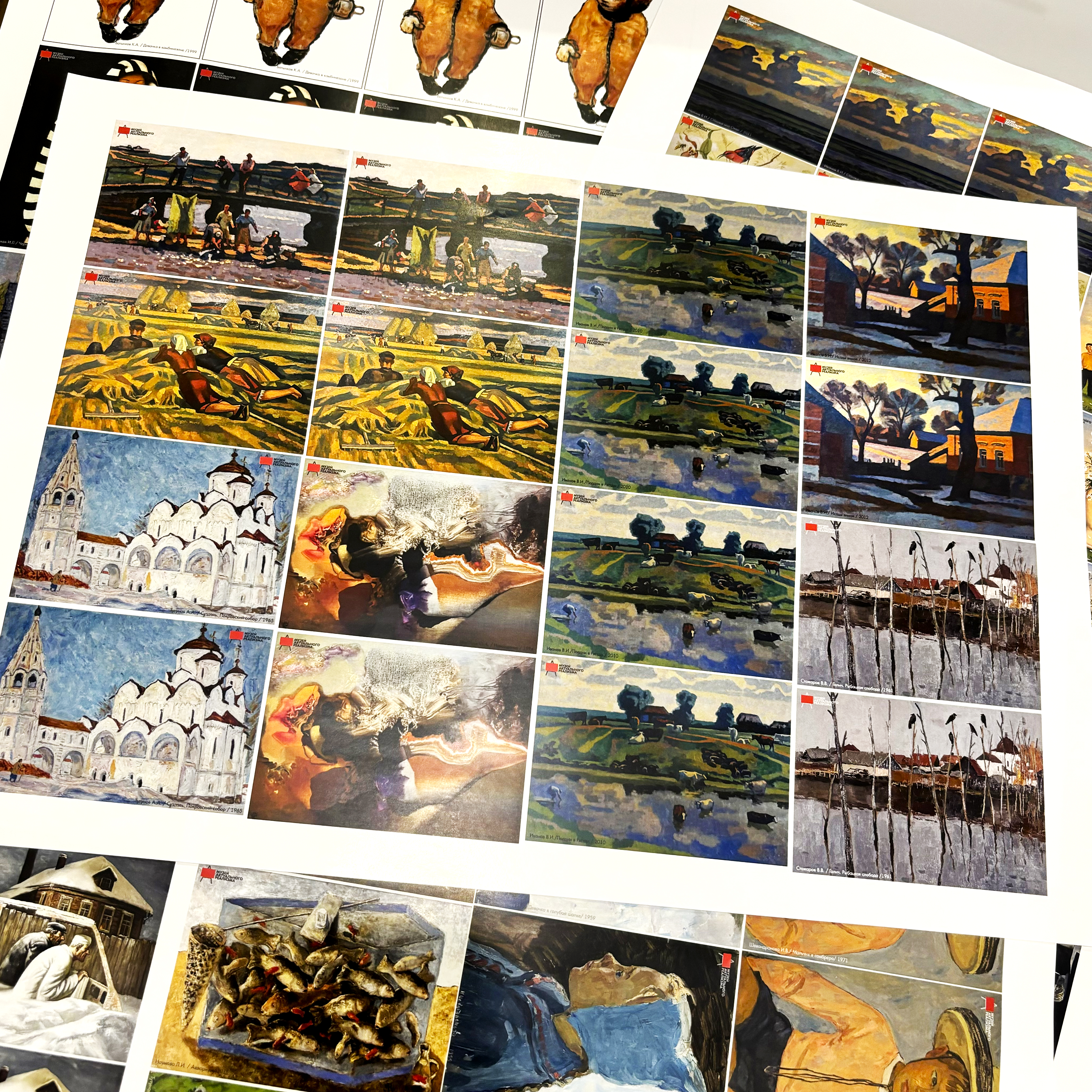 Вкладыши в магниты для Музея актуального реализма