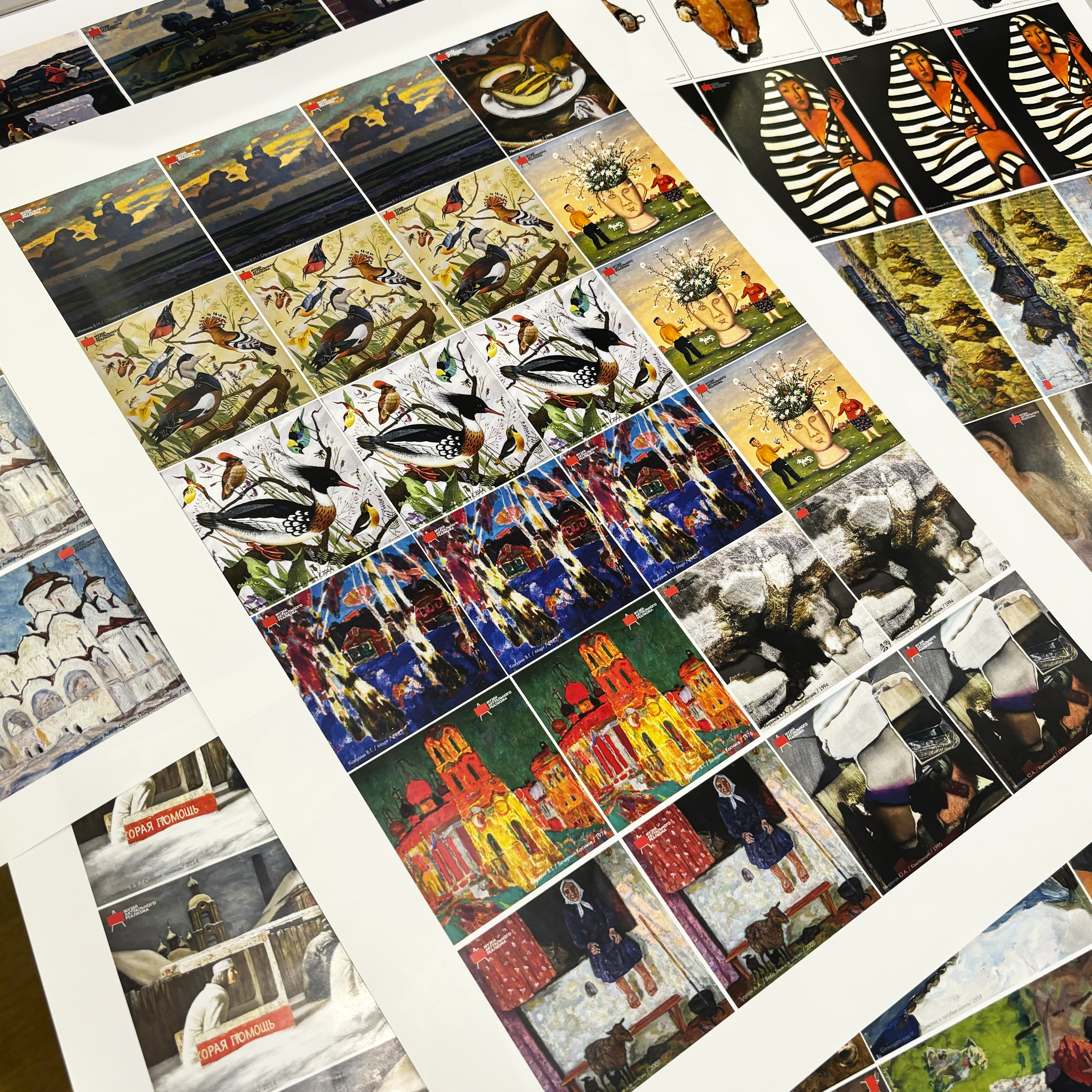 Вкладыши в магниты для Музея актуального реализма