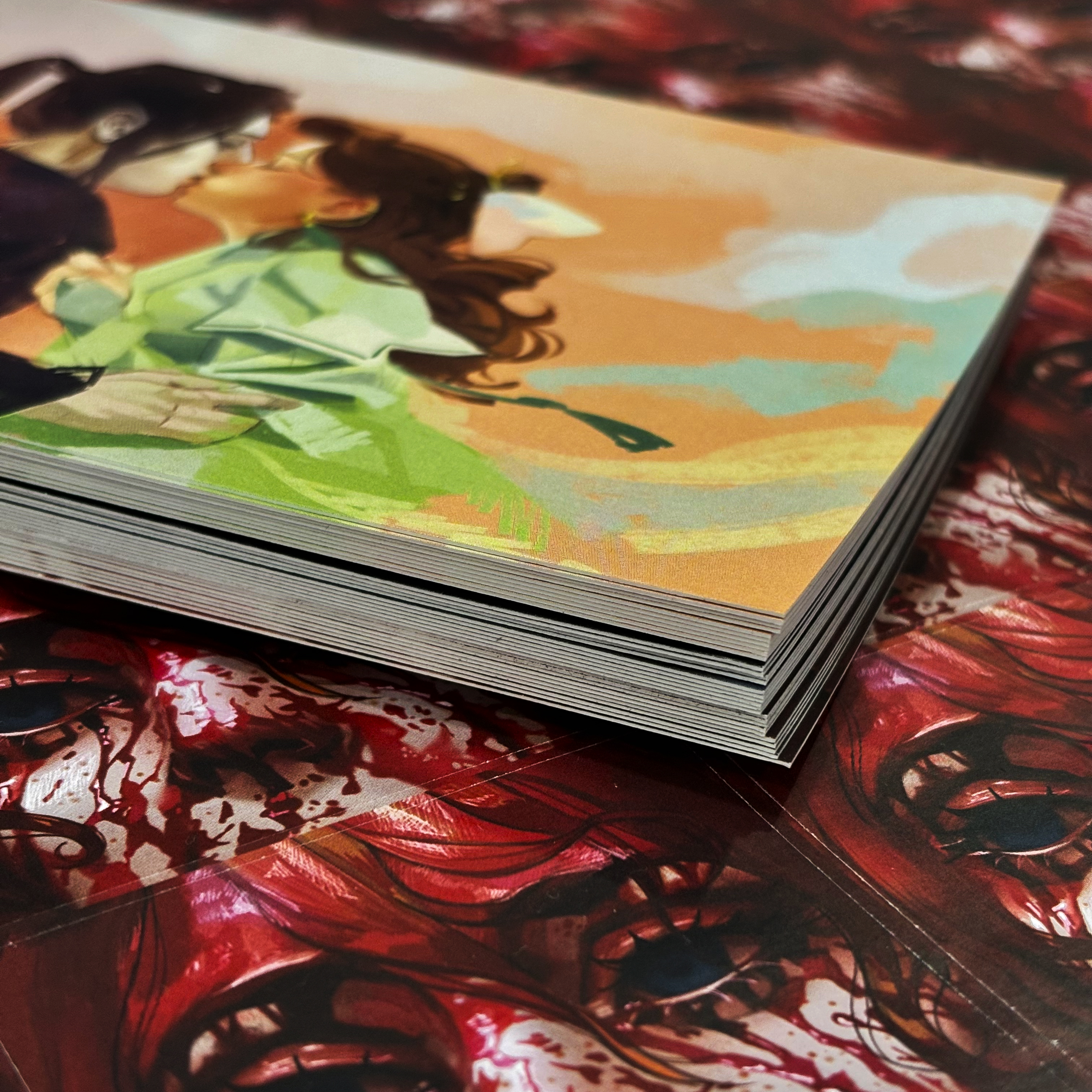 Открытки и наклейки для художниц Fukkatsu и Alice.Lirmy