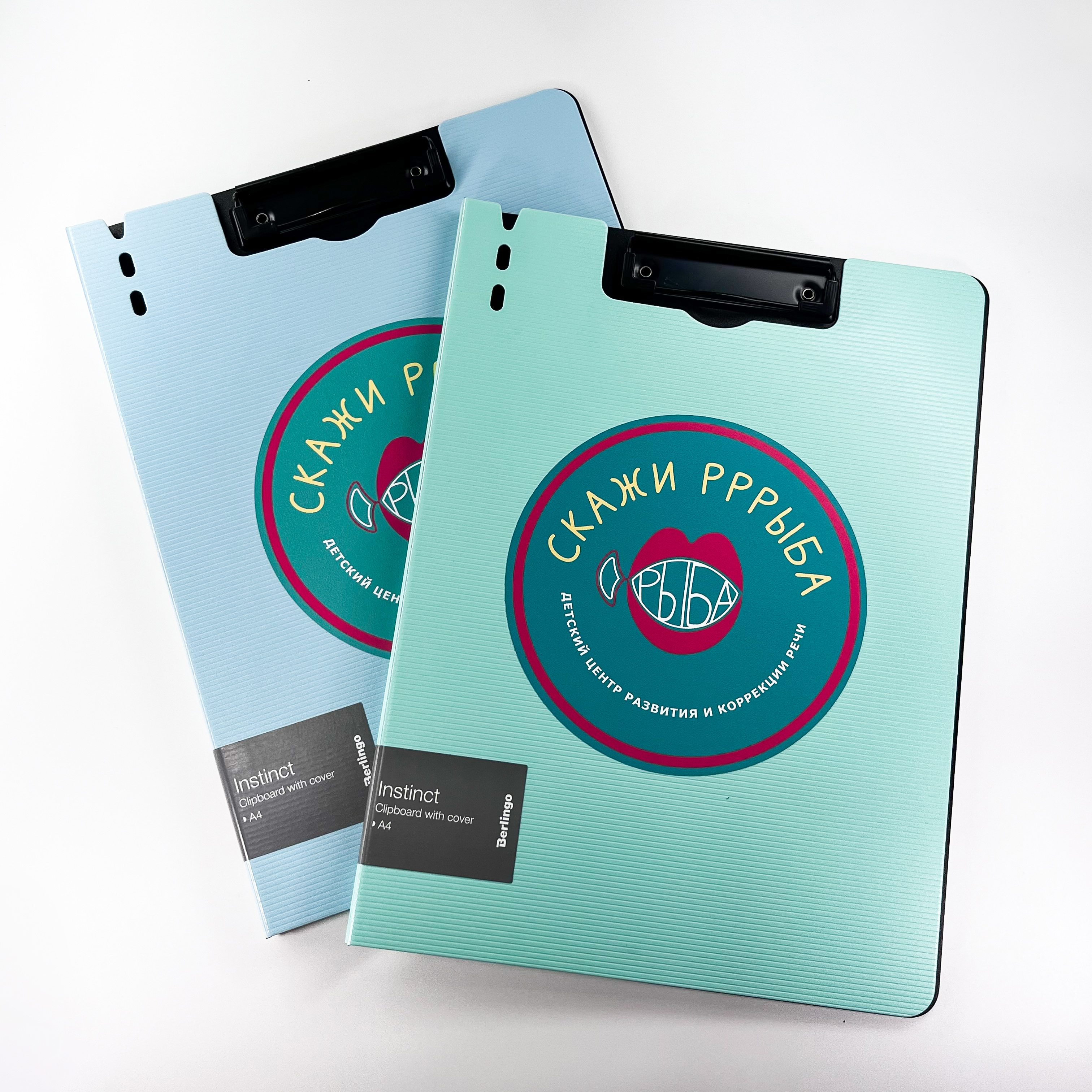 Наклейка на папки-планшеты для центра Скажи Рррыба