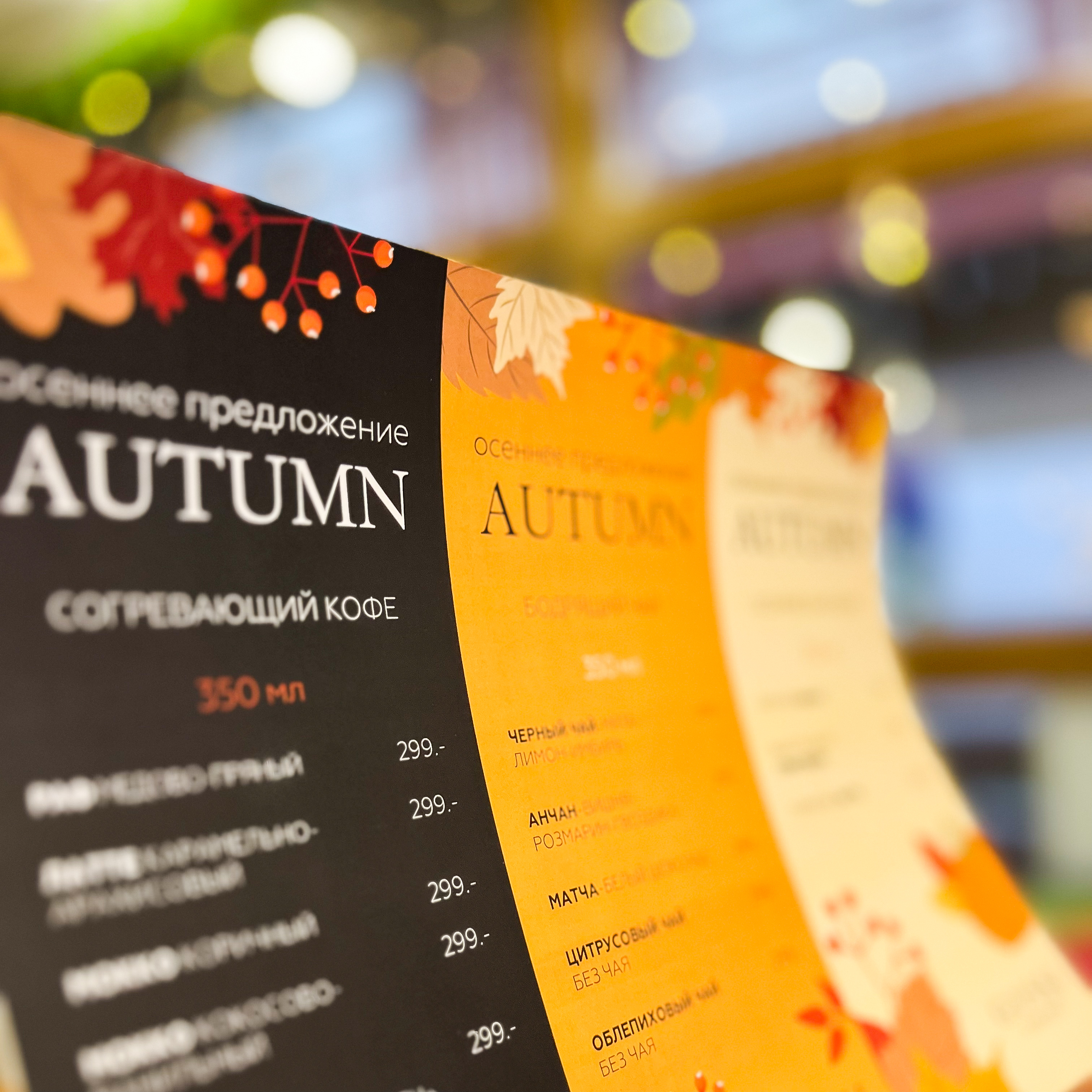 Меню для кофейни Gussi Coffee