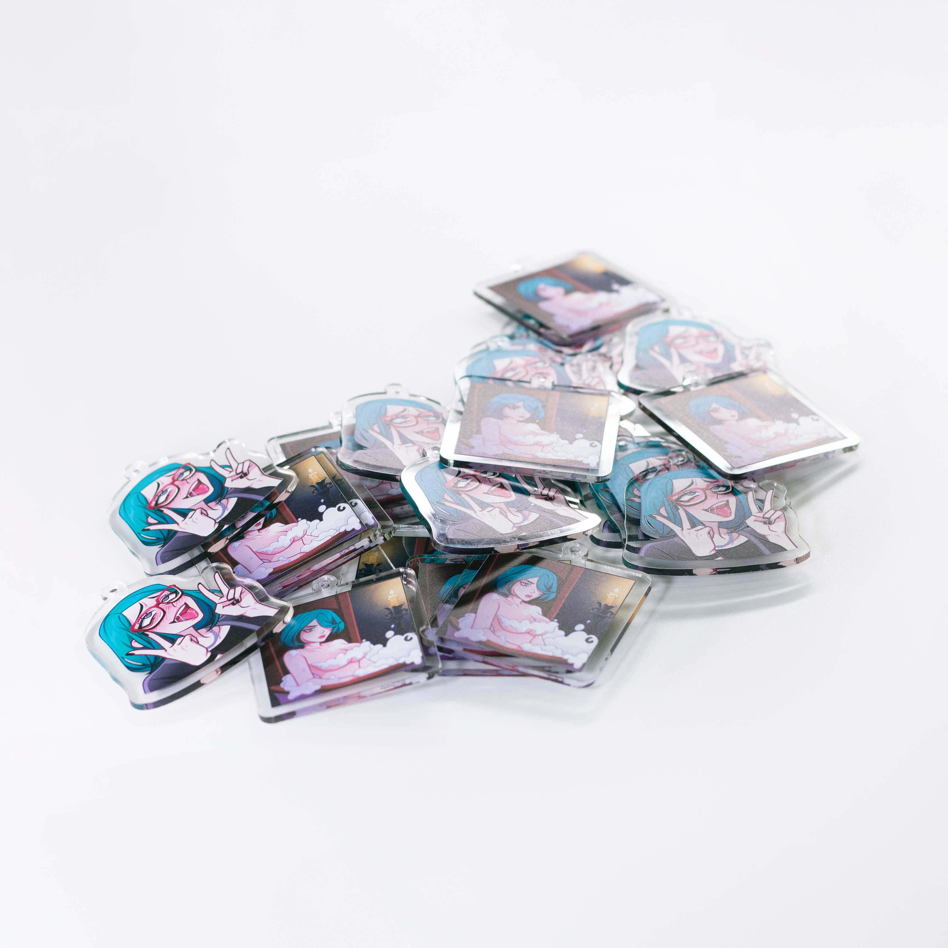 Акриловые брелоки для художника Таку Уори