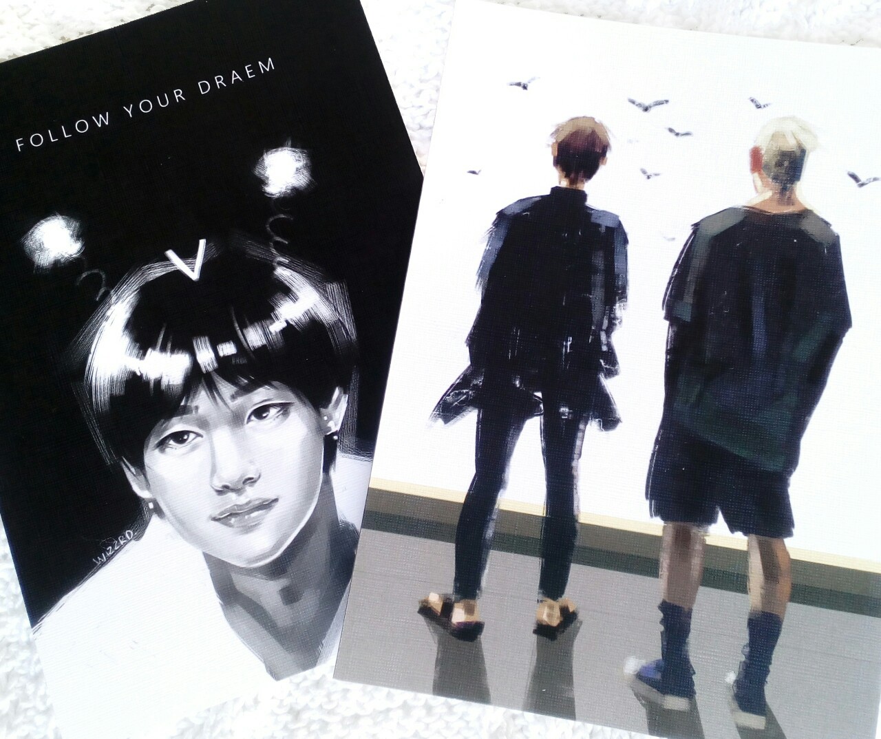 Открытки, значки и скетчбуки для художника Анастасии Виззрд