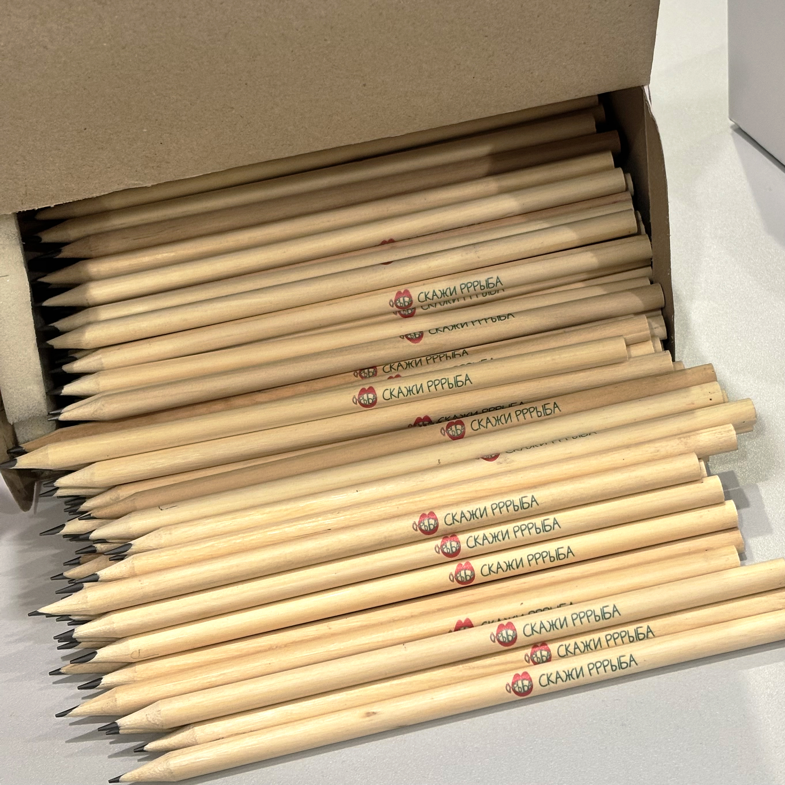 Карандаши и ручки для детского центра Скажи Рррыба