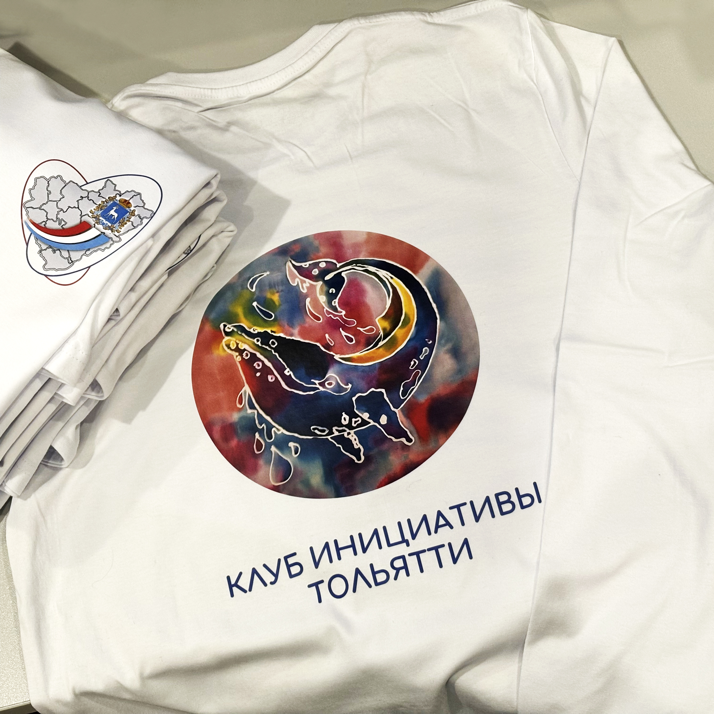 Печать на лонгсливе для Клуба Инициативы Тольятти