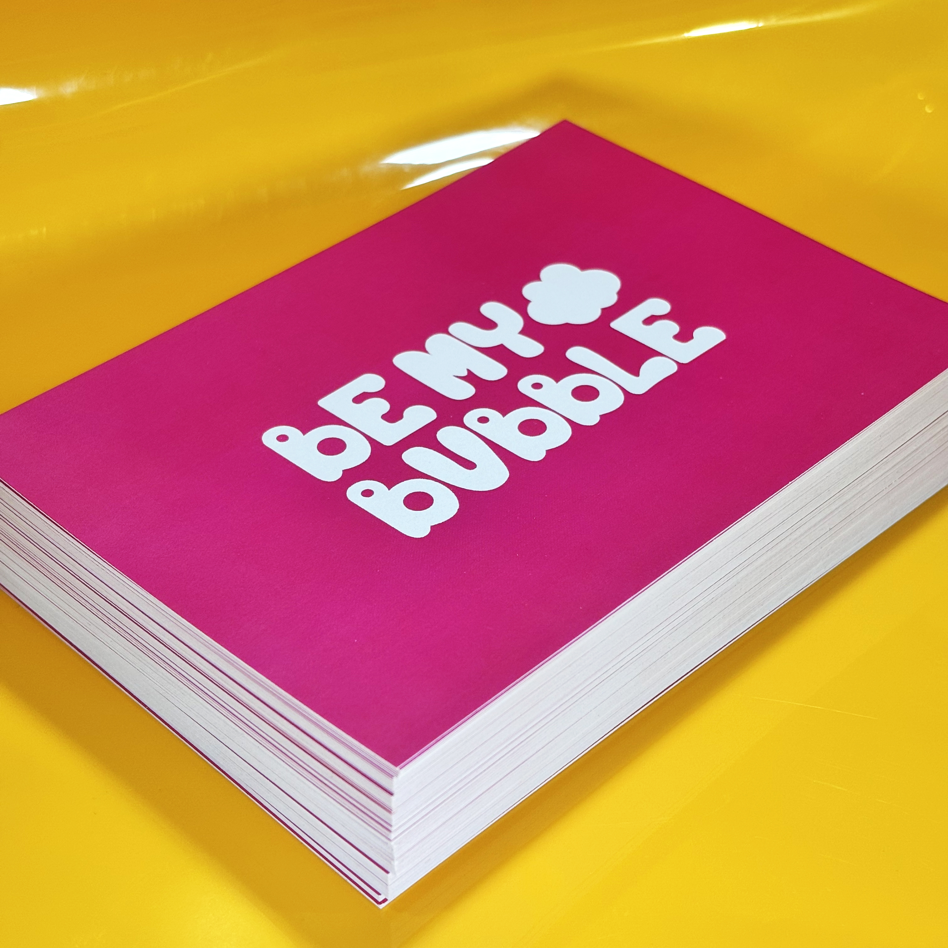 Наклейки, открытки и сертификаты для Be my bubble