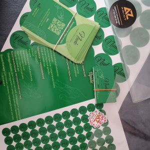 Визитки, флаеры и наклейки для Алии Бадретдиновой