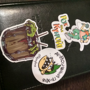 Стикеры и значки для группы Депрессивный Психоз