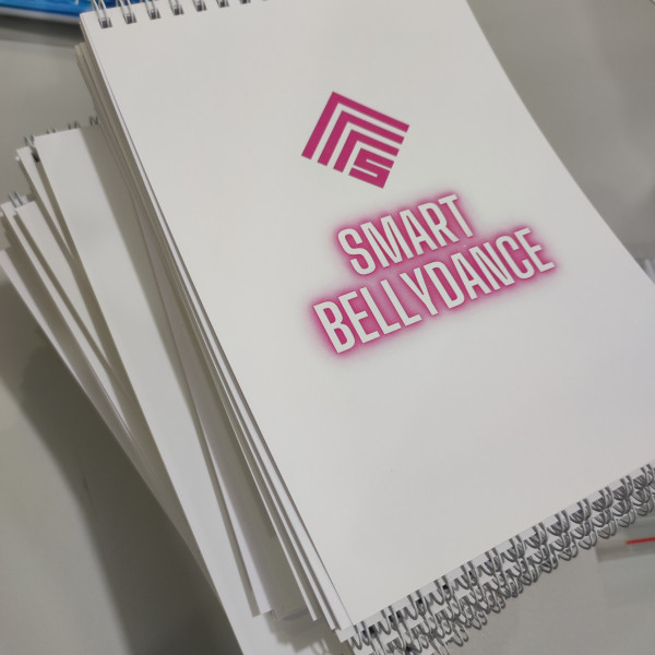 Блокноты, ручки, сертификаты и благодарственные письма для проекта SMART BELLYDANCE 2.0
